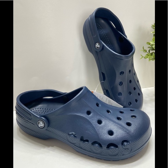NEW Crocs Baya Comfort Clogs Slip On Sandals Shoes Navy Blue 5-13 - Picture 8 of 8